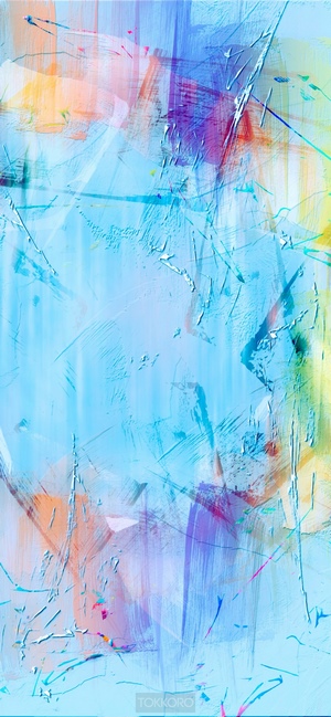 Abstract multicolor wash drawing