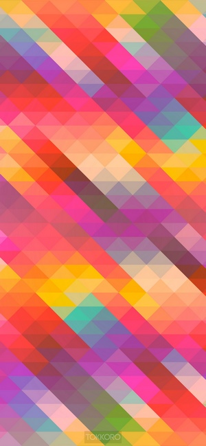 Multicolor geometric triangle pattern