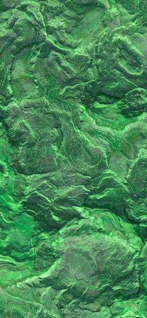 Green textured terrain