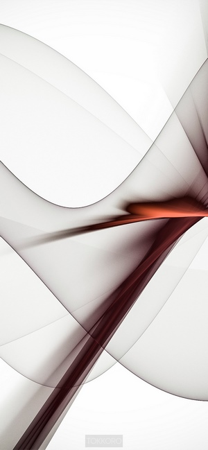 Abstract flowing lines with red and dark tones