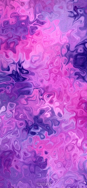 Abstract Pink and Purple Wash Drawing