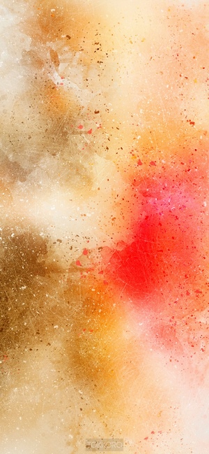 Abstract watercolor wash drawing with splatters