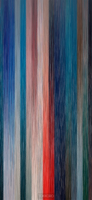Abstract vertical stripes in various colors