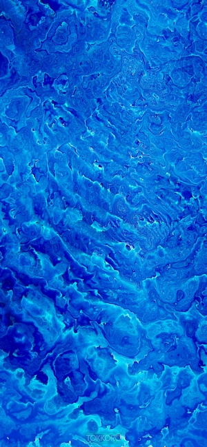 Abstract blue wash drawing