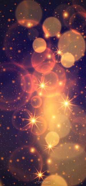 Abstract bokeh lights and stars