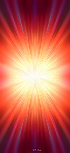 Abstract orange and red light burst