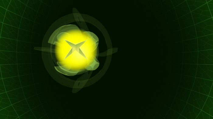 Xbox logo with green grid