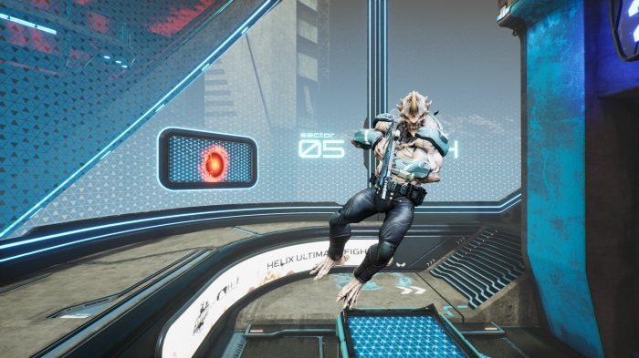 Alien fighter in Splitgate 4K