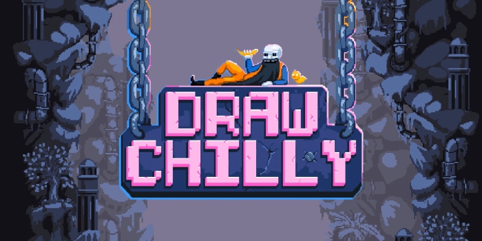 Draw Chilly pixel art title screen