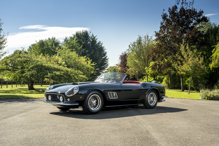 Black Ferrari 250 GT California Spyder by GTO Engineering
