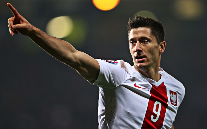 Robert Lewandowski of the Poland National Football Team