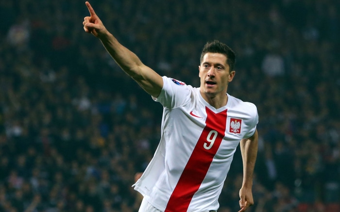 Robert Lewandowski of the Poland National Football Team