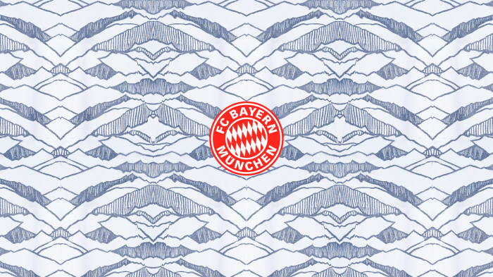 FC Bayern Munich logo on patterned background