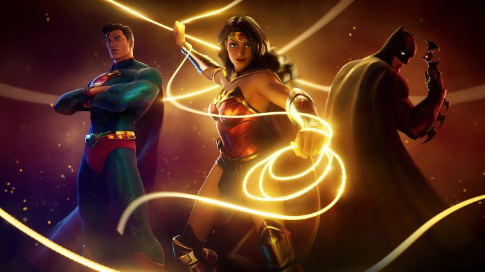Superman, Wonder Woman, and Batman from DC Comics