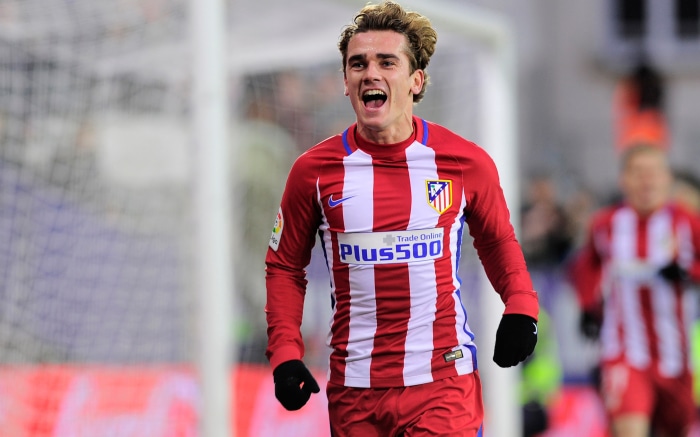 Antoine Griezmann of Atlético Madrid celebrating