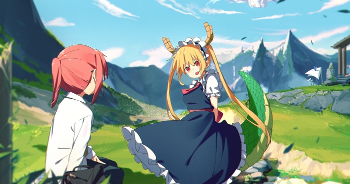 Kobayashi and Tohru from Miss Kobayashi's Dragon Maid 4K