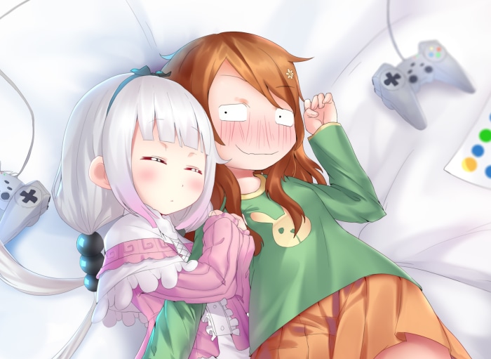 Riko Saikawa and Kanna Kamui from Miss Kobayashi's Dragon Maid