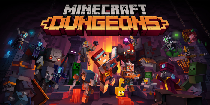 Minecraft Dungeons characters and enemies