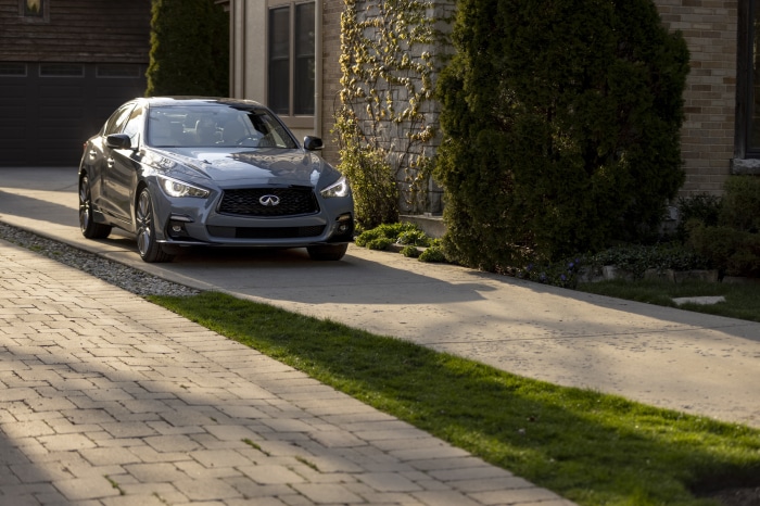 2022 Infiniti Q50S Sensory sedan on driveway