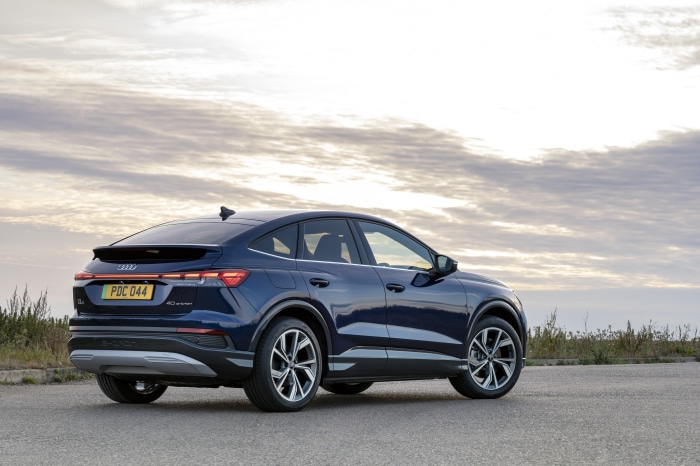 Audi Q4 Sportback 40 e-tron parked outdoors