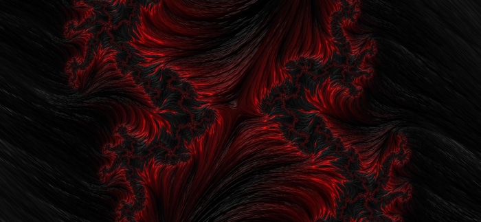 Abstract Red and Black Fractal Pattern 4K