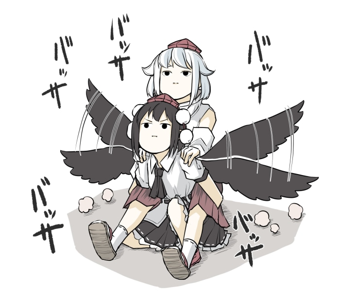 Momiji Inubashiri and Aya Shameimaru from Touhou HD
