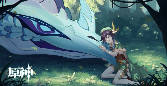 Venti and Dvalin from Genshin Impact