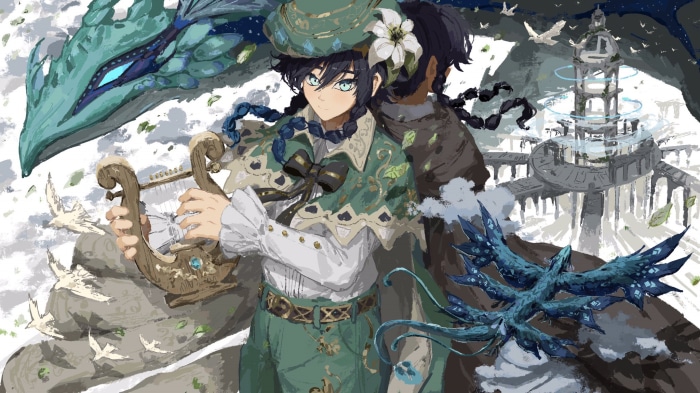 Venti and Dvalin from Genshin Impact