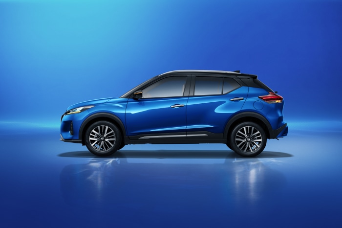 Blue Nissan Kicks SUV