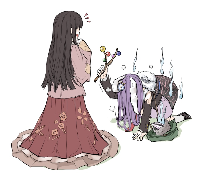 Kaguya Houraisan and Reisen Udongein Inaba from Touhou