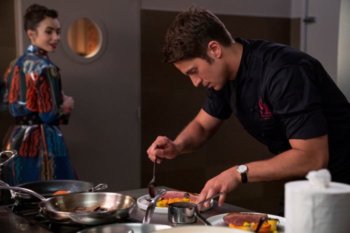 Emily in Paris: Gabriel plating food