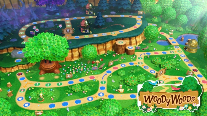 Mario Party Superstars Woody Woods Board