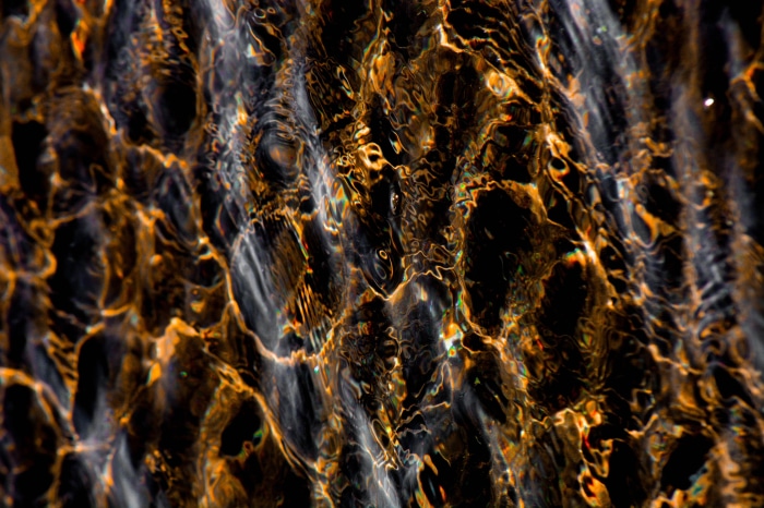 Abstract pattern of light on water