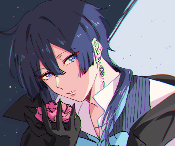 Vanitas from The Case Study Of Vanitas holding a rose
