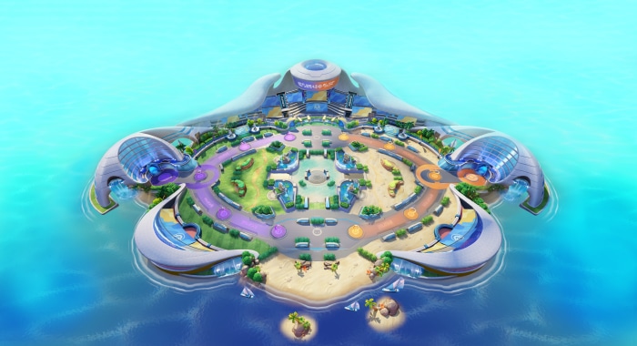 Pokémon UNITE map in 4K