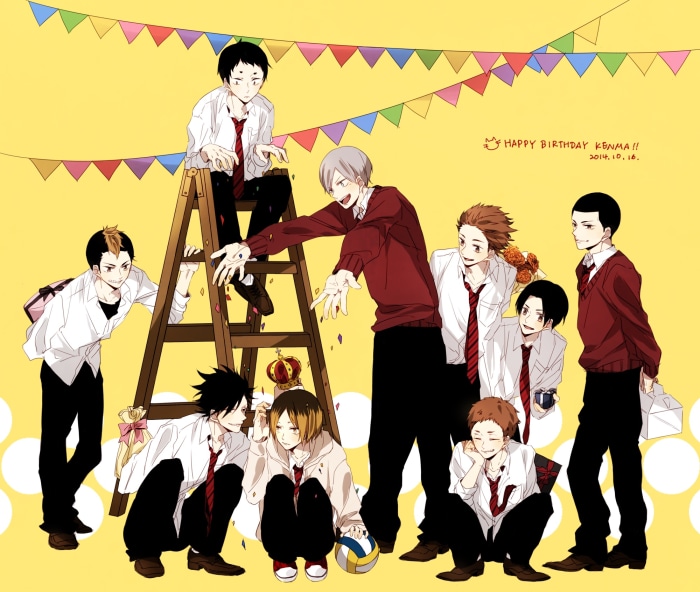 Haikyu!! Characters Celebrating Kenma's Birthday