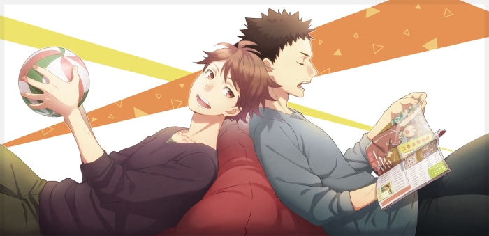 Tōru Oikawa and Hajime Iwaizumi from Haikyu!!