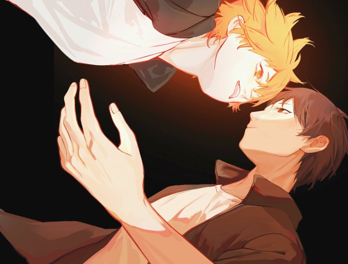 Shoyo Hinata and Tobio Kageyama from Haikyu!!