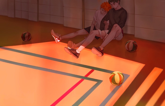 Shōyō Hinata and Wakatoshi Ushijima from Haikyu!!