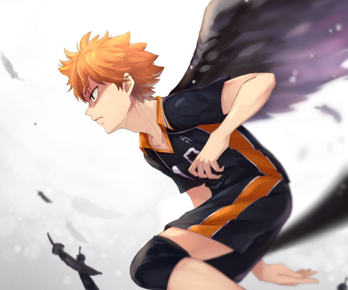 Shōyō Hinata from Haikyu!! with wings