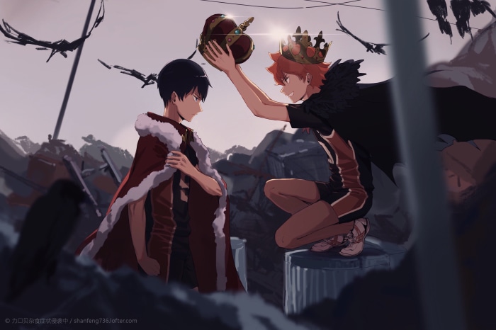 Shōyō Hinata and Tobio Kageyama from Haikyu!!