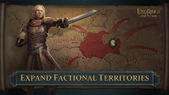 The Lord of the Rings: Rise to War map