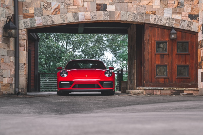 Red Porsche 911 Carrera GTS 4K
