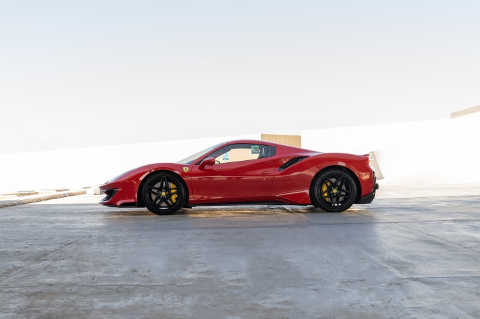 Red Ferrari 488 Pista Spider 4K