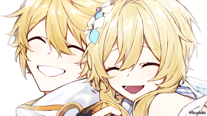 Lumine and Aether from Genshin Impact 4K
