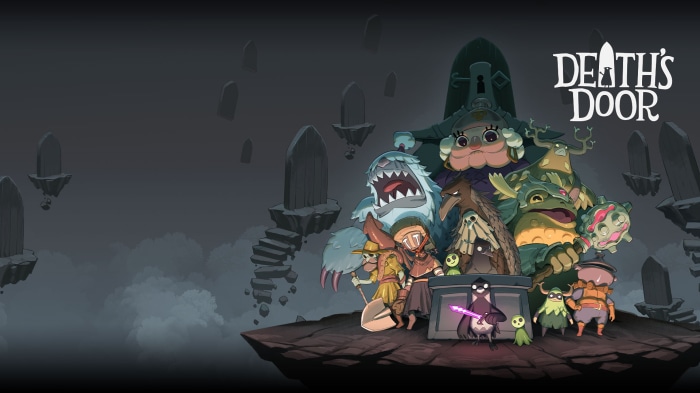 Death's Door characters on floating islands
