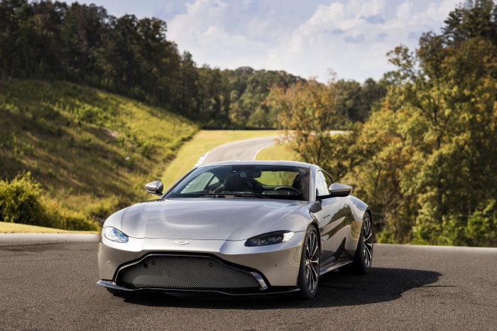 Aston Martin Vantage 4K Supercar on a Racetrack