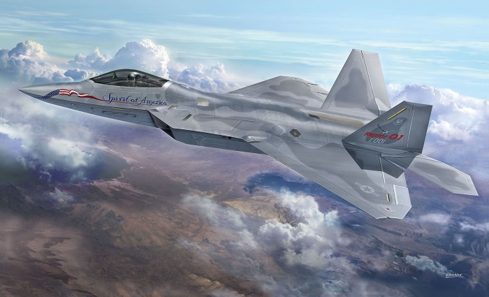 Lockheed Martin F-22 Raptor 'Spirit of America' in flight