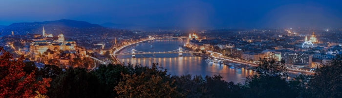Budapest 4K Panorama at Night