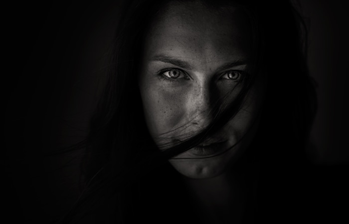 Monochrome portrait of Petraby Milan R